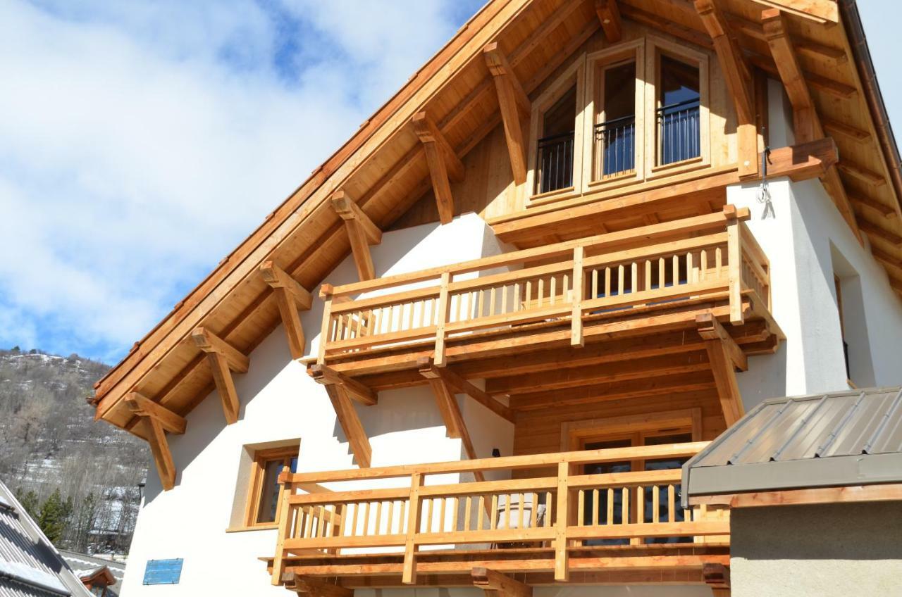 Le Gabion, luxueux appartement avec 10 couchages et sauna, Serre chevalier Vallée Saint-Chaffrey Exterior foto
