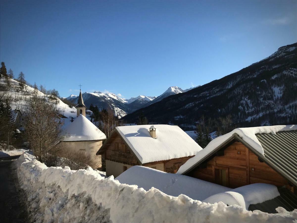 Le Gabion, luxueux appartement avec 10 couchages et sauna, Serre chevalier Vallée Saint-Chaffrey Exterior foto