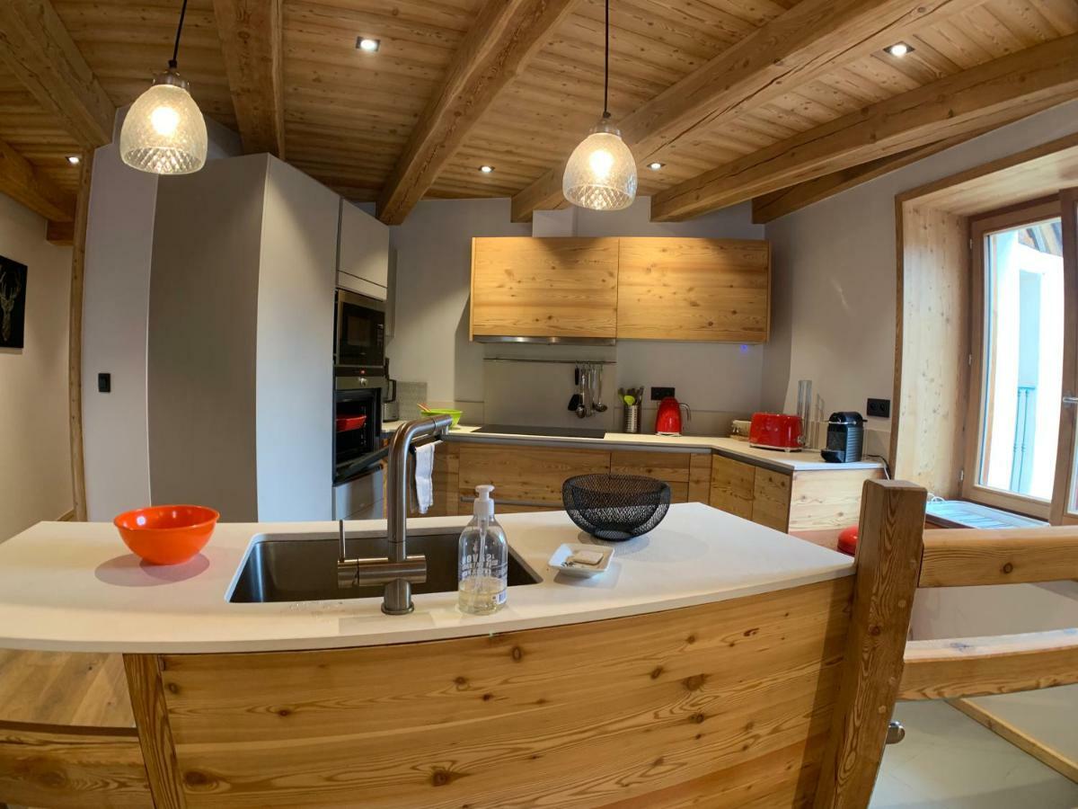 Le Gabion, luxueux appartement avec 10 couchages et sauna, Serre chevalier Vallée Saint-Chaffrey Exterior foto