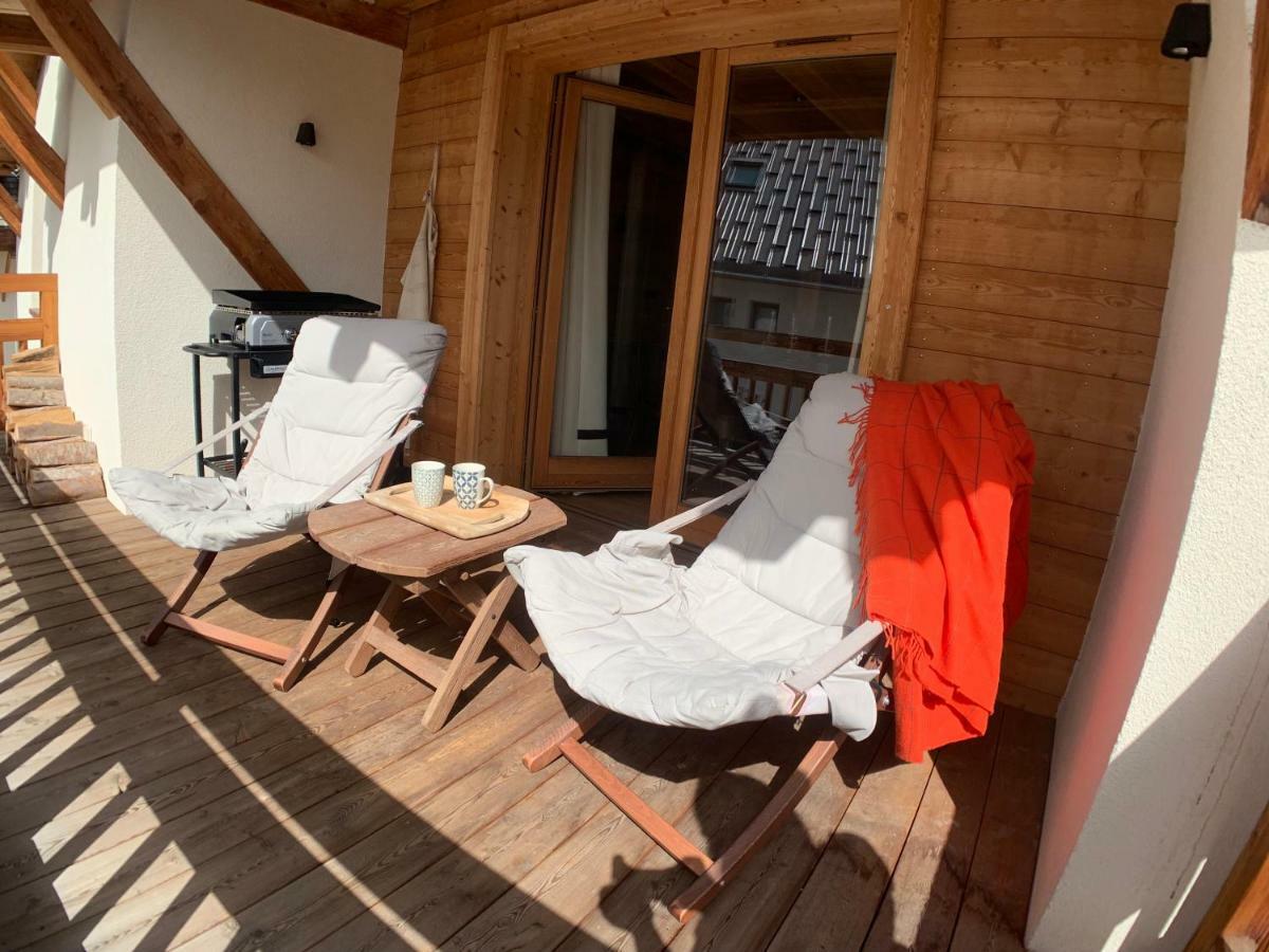 Le Gabion, luxueux appartement avec 10 couchages et sauna, Serre chevalier Vallée Saint-Chaffrey Exterior foto