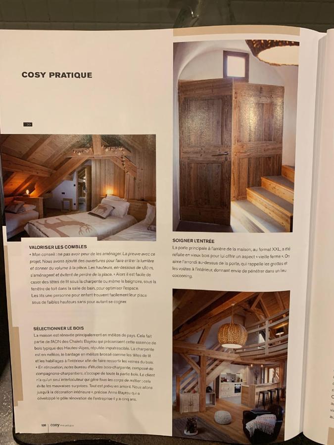 Le Gabion, luxueux appartement avec 10 couchages et sauna, Serre chevalier Vallée Saint-Chaffrey Exterior foto